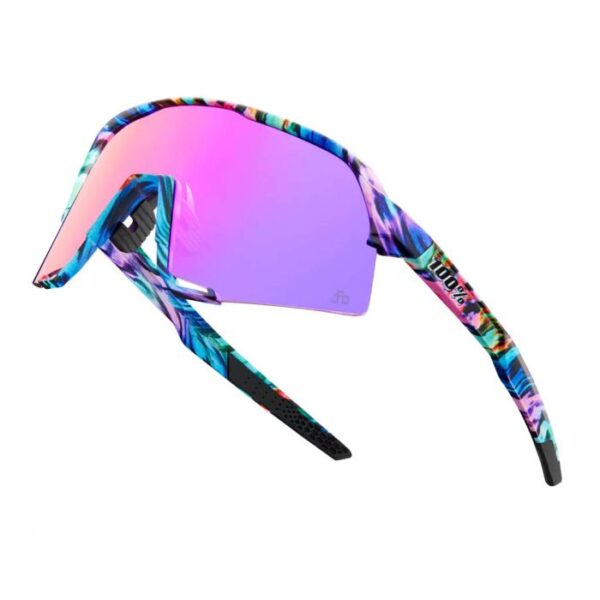 100% Occhiali S3 soft tact tie Dye lente viola multilayer mirror Peter Sagan ltd - immagine 2